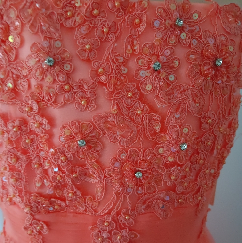 Girl's Coral Toni by Tony Bowls Formal Dress Size 14